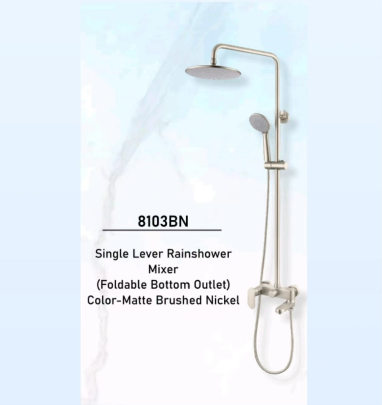 VERA 8103BN RAINSHOWER SET