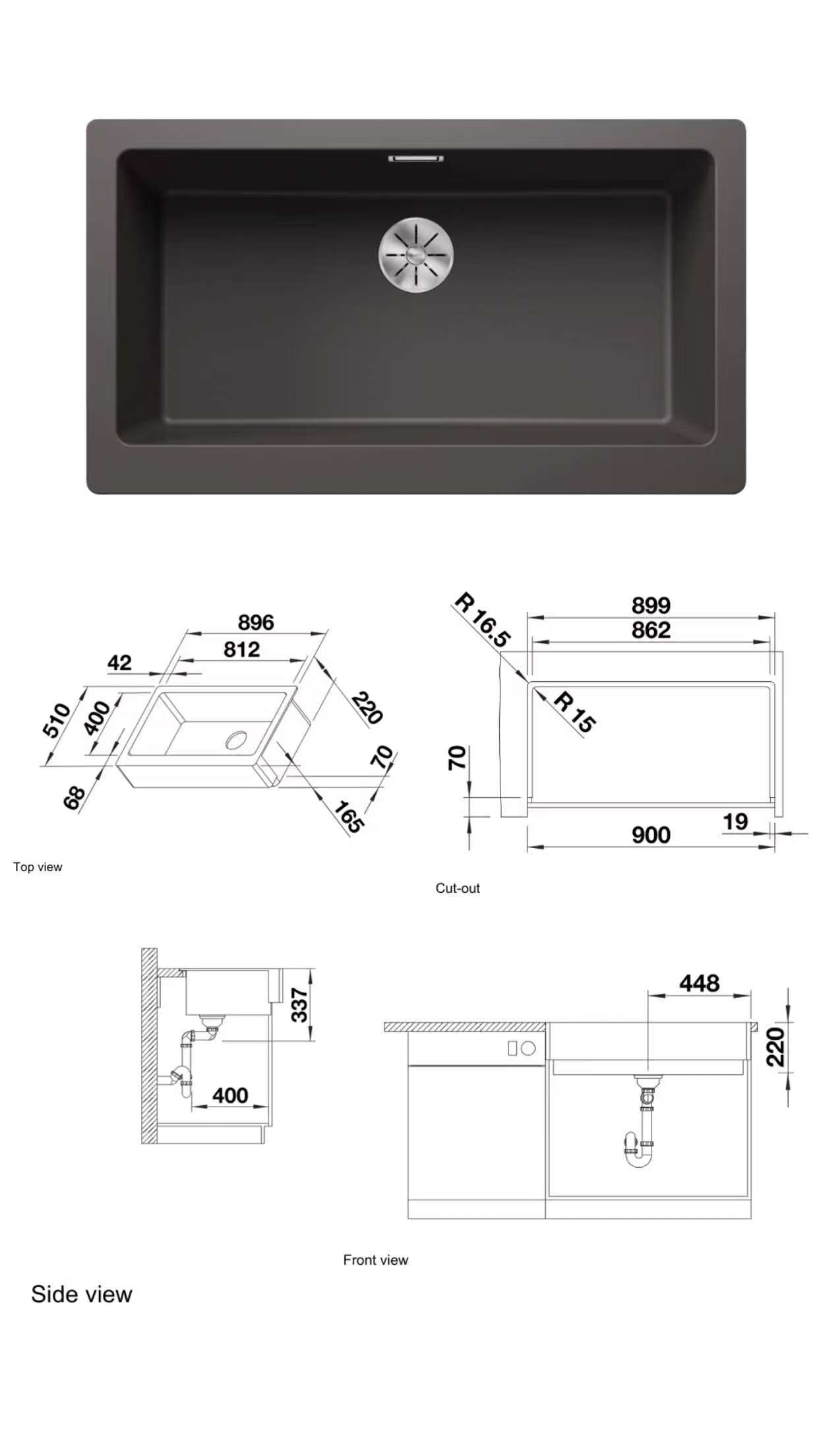 Blanco Vintera XL 9-UF Farm Kitchen Sinks