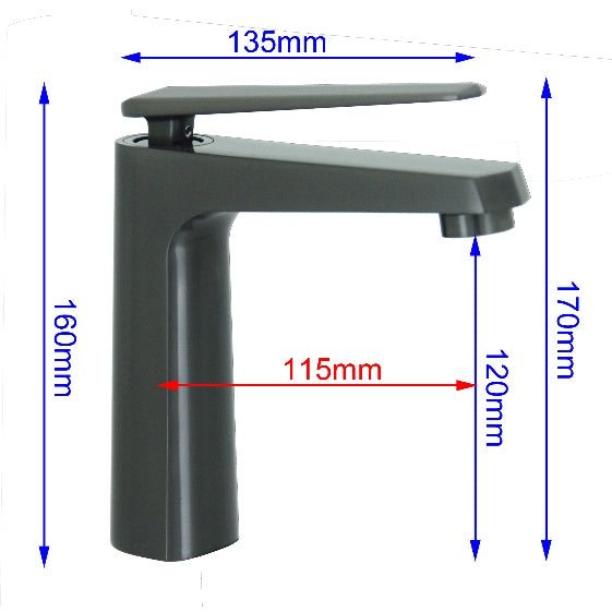 Fidelis FT-68K1C-HGM Mixer Tap