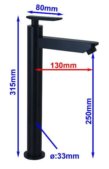 Fidelis FT-160-4HBK Basin Tap
