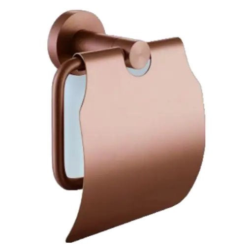 Vera Rose Gold Paper Holder With Cover