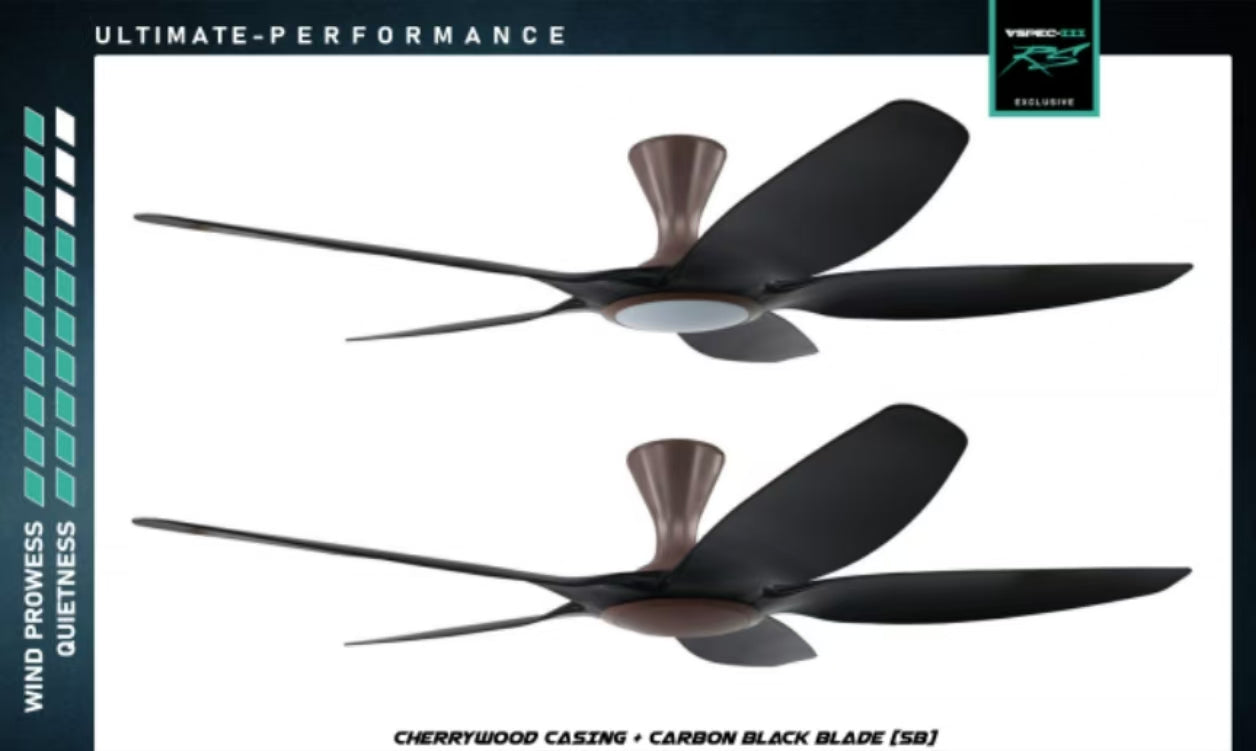 PO Cyclone Vspec III RS 5 Blade 48"/62" Ceiling Fan