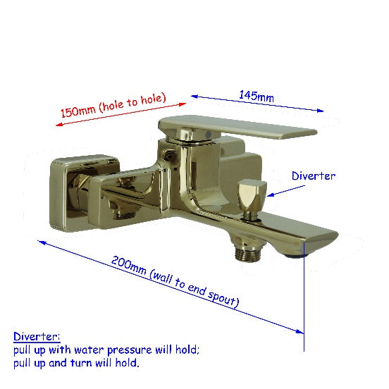 Fidelis FT-7184SG Bath Shower Mixer
