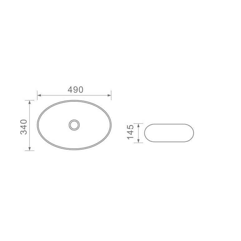 DUSCHE 1001103 BASIN (49CM)