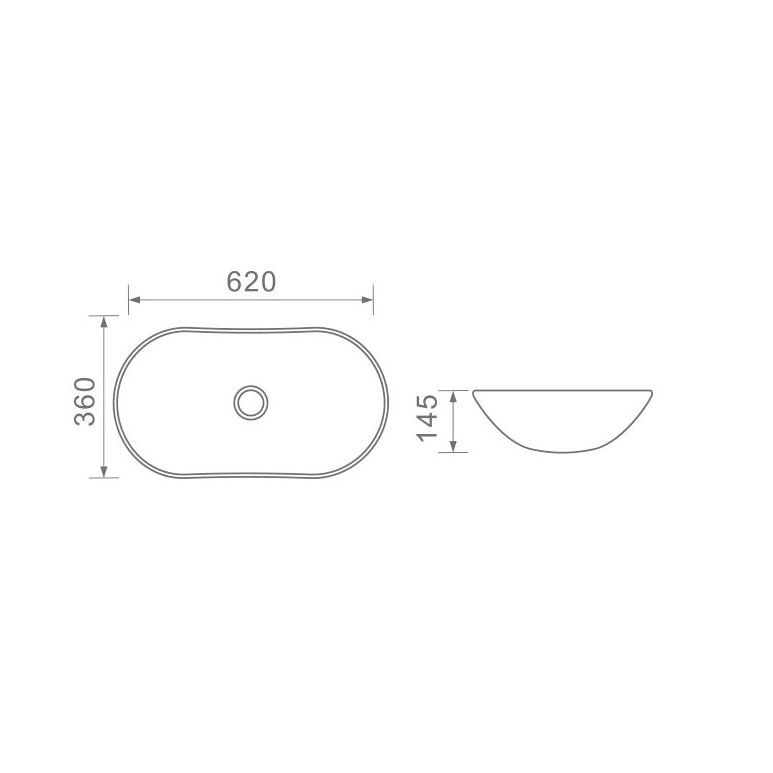 DUSCHE 1001107 BASIN (62CM)
