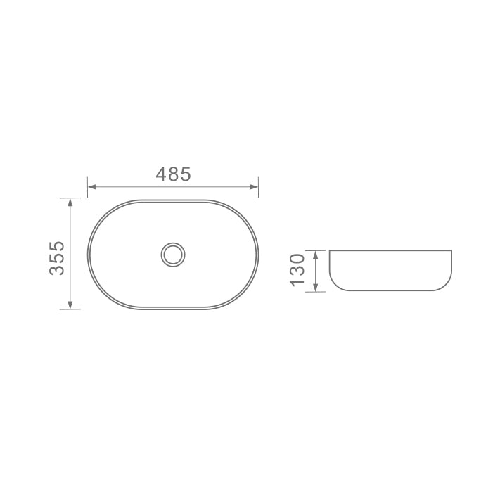 DUSCHE 1001108SWMB BASIN (48CM)