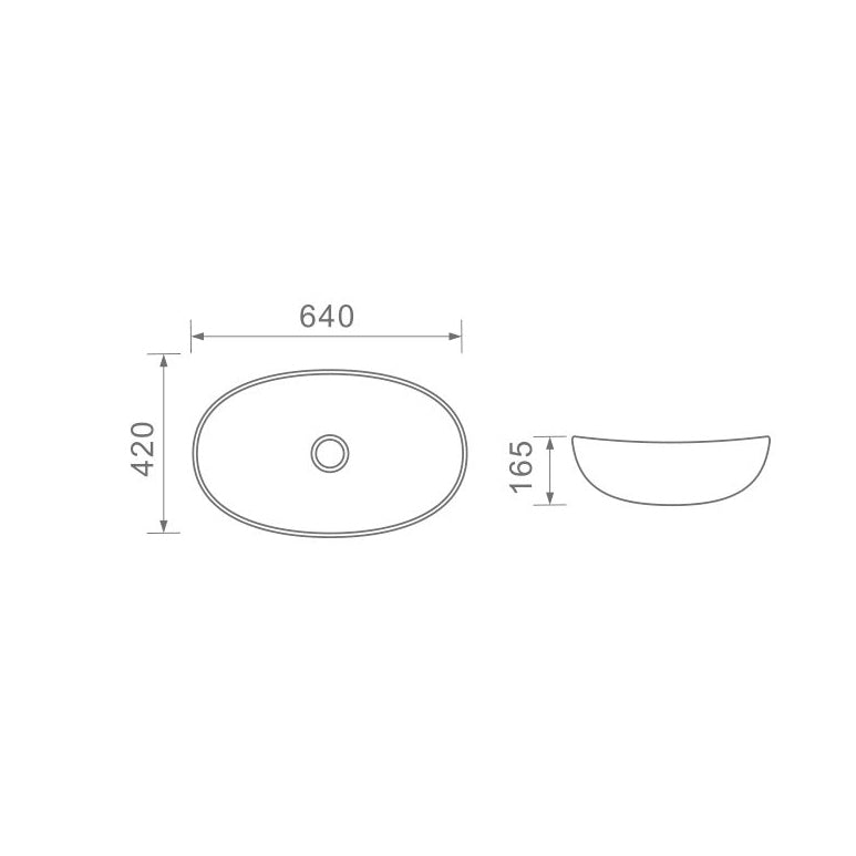 DUSCHE 1001112 BASIN (64CM)