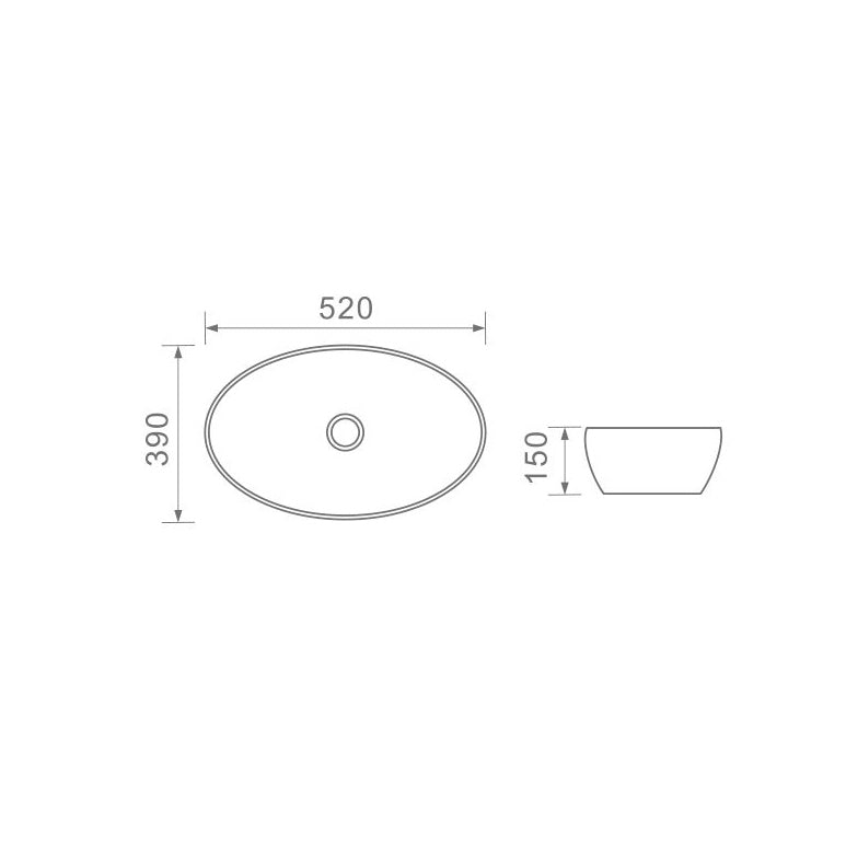 DUSCHE 1001120 BASIN (52CM)