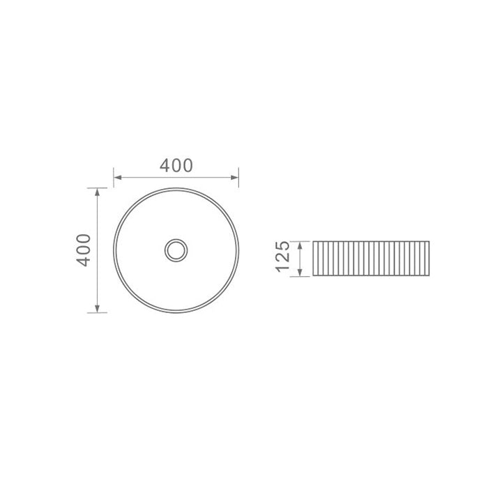DUSCHE 1001123MB BASIN (40CM)