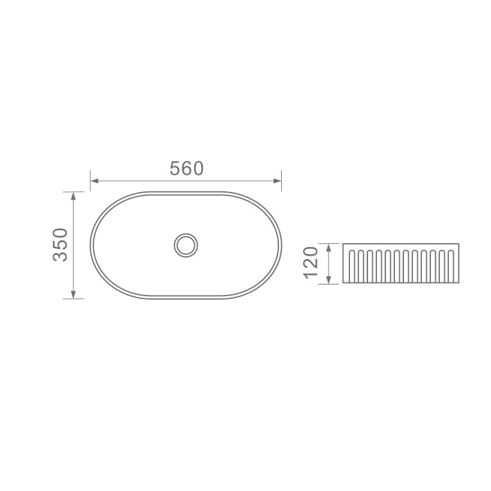 DUSCHE 1001128MW BASIN (56CM)