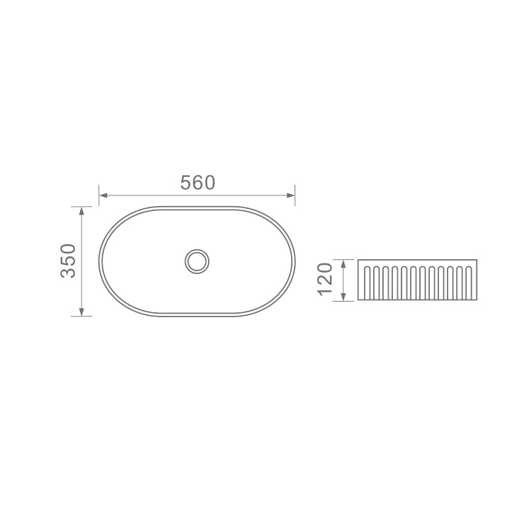 DUSCHE 1001128 BASIN (56CM)