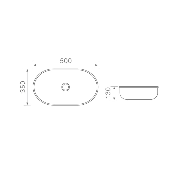 DUSCHE 1001129MW BASIN (50CM)