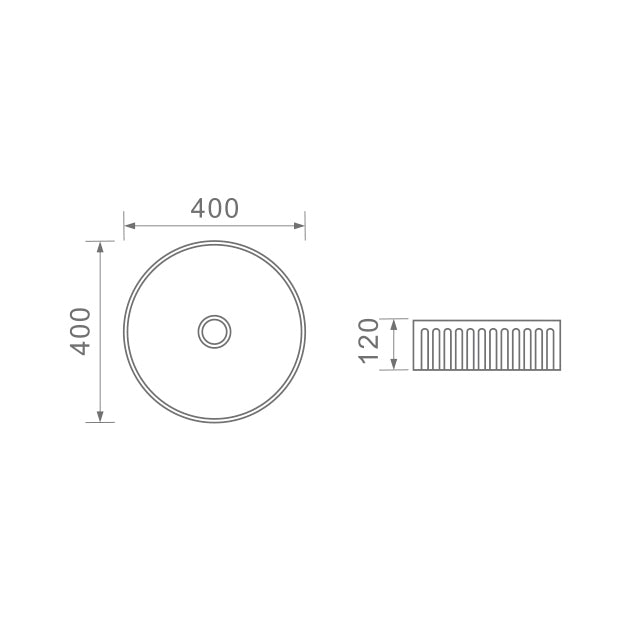 DUSCHE 1001132MW BASIN (40CM)