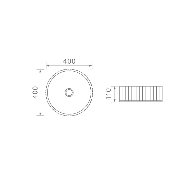 DUSCHE 1001145MB BASIN (40CM)
