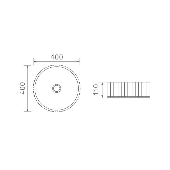 DUSCHE 1001145MW BASIN (40CM)