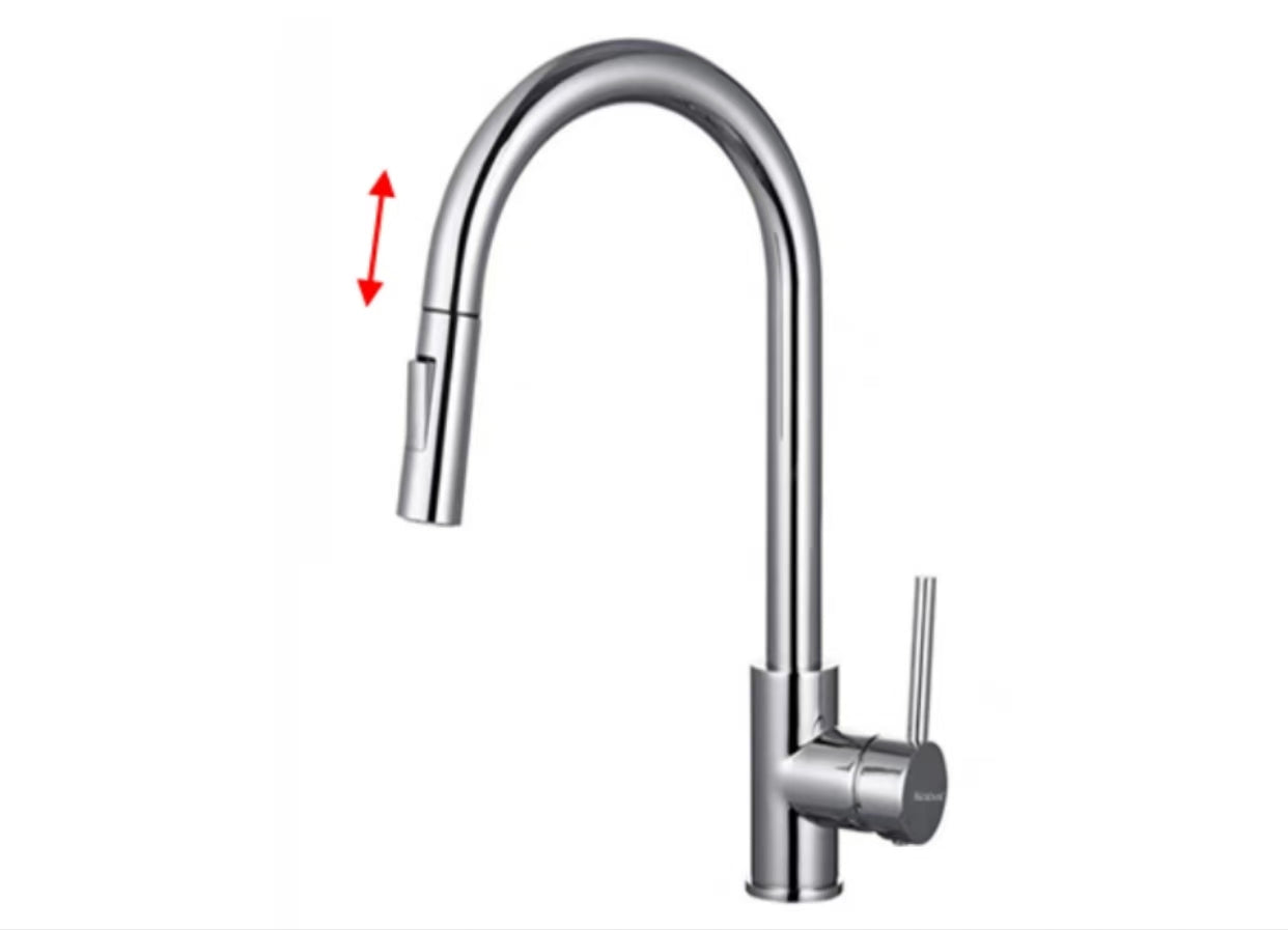 Nobel 4021 Chrome Mixer Pull Out Kitchen Tap