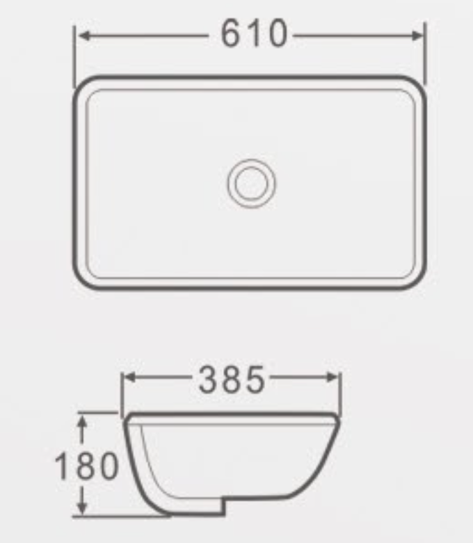 AALTO 1610B UNDERMOUNT BASIN