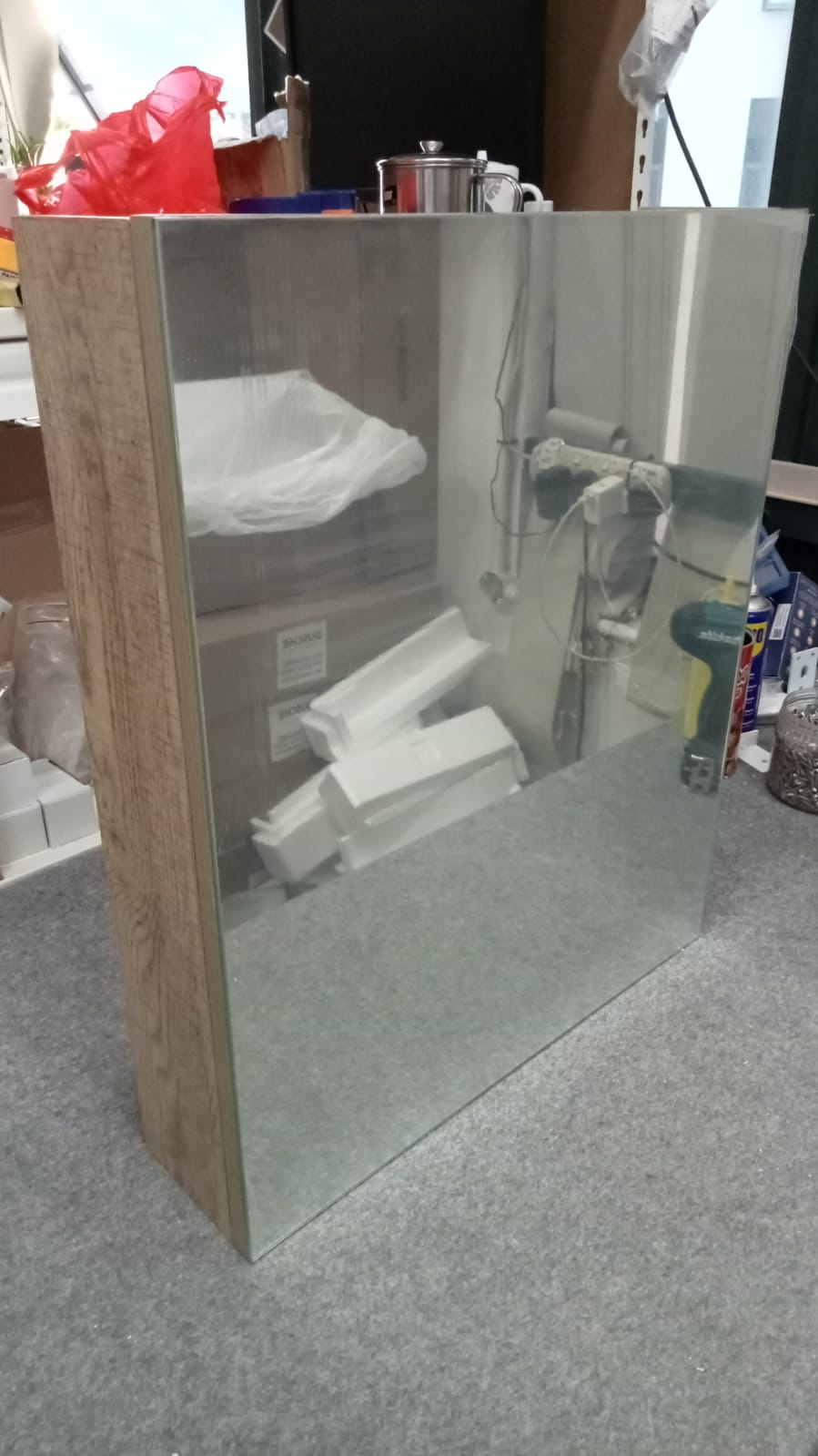 Dusche 2005193GA 50cm Mirror Cabinet (Grey Ashtree)