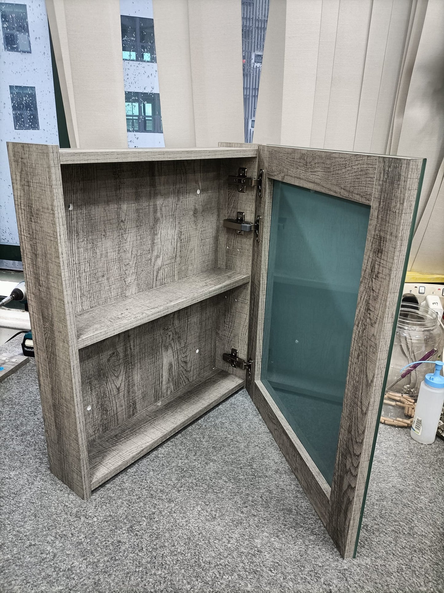 Dusche 2005193GL 50cm Mirror Cabinet (Grey Liner)