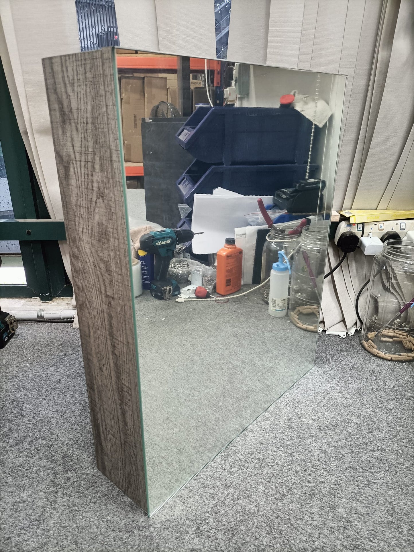 Dusche 2005193GL 50cm Mirror Cabinet (Grey Liner)