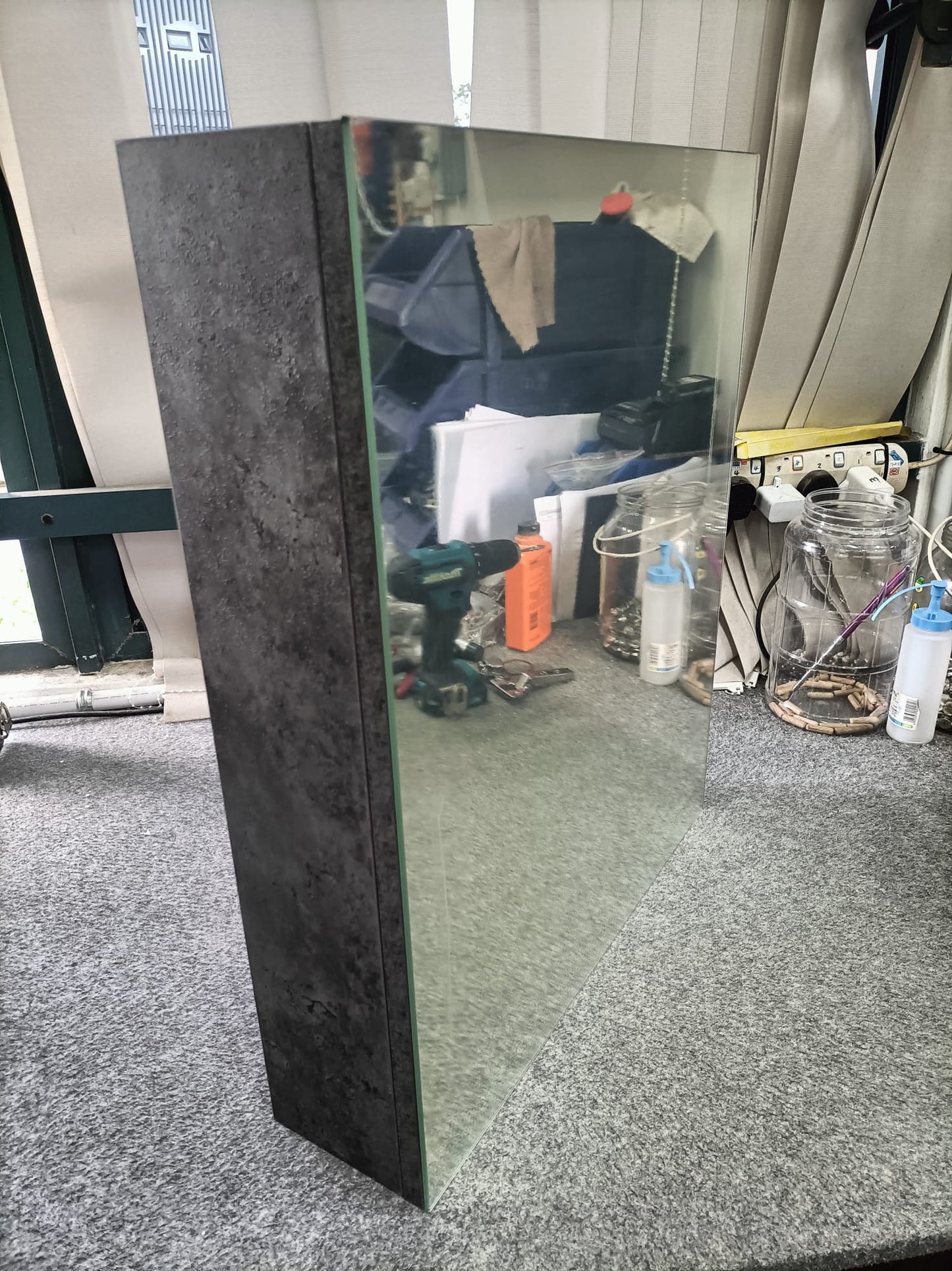Dusche 2005193MG 50cm Mirror Cabinet (Marble Grey)