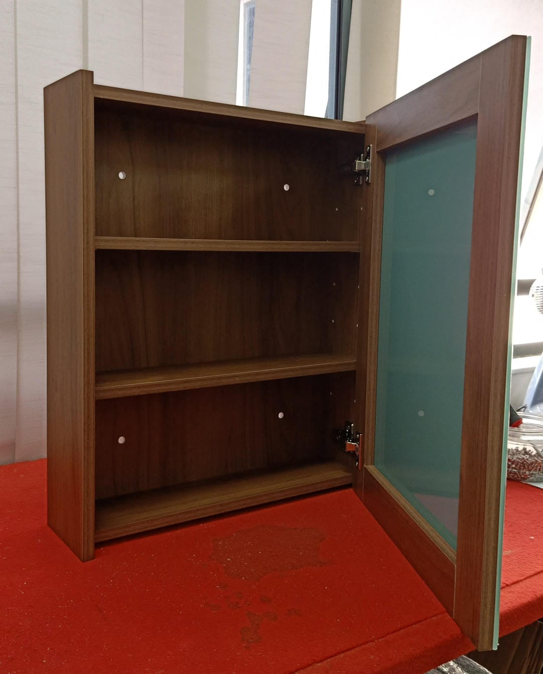 Dusche 2005195BWN 50cm Mirror Cabinet (Brown Walnut)