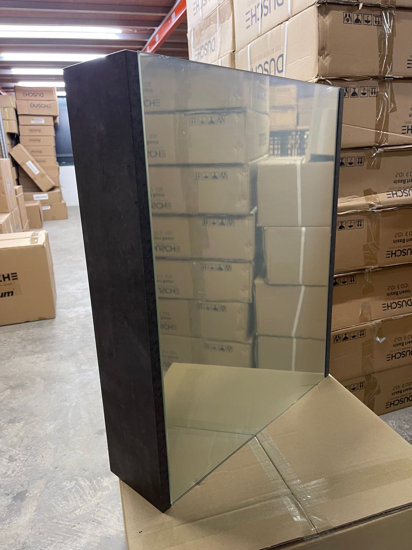 Dusche 2005395MG 50cm Mirror Cabinet (Marble Grey)