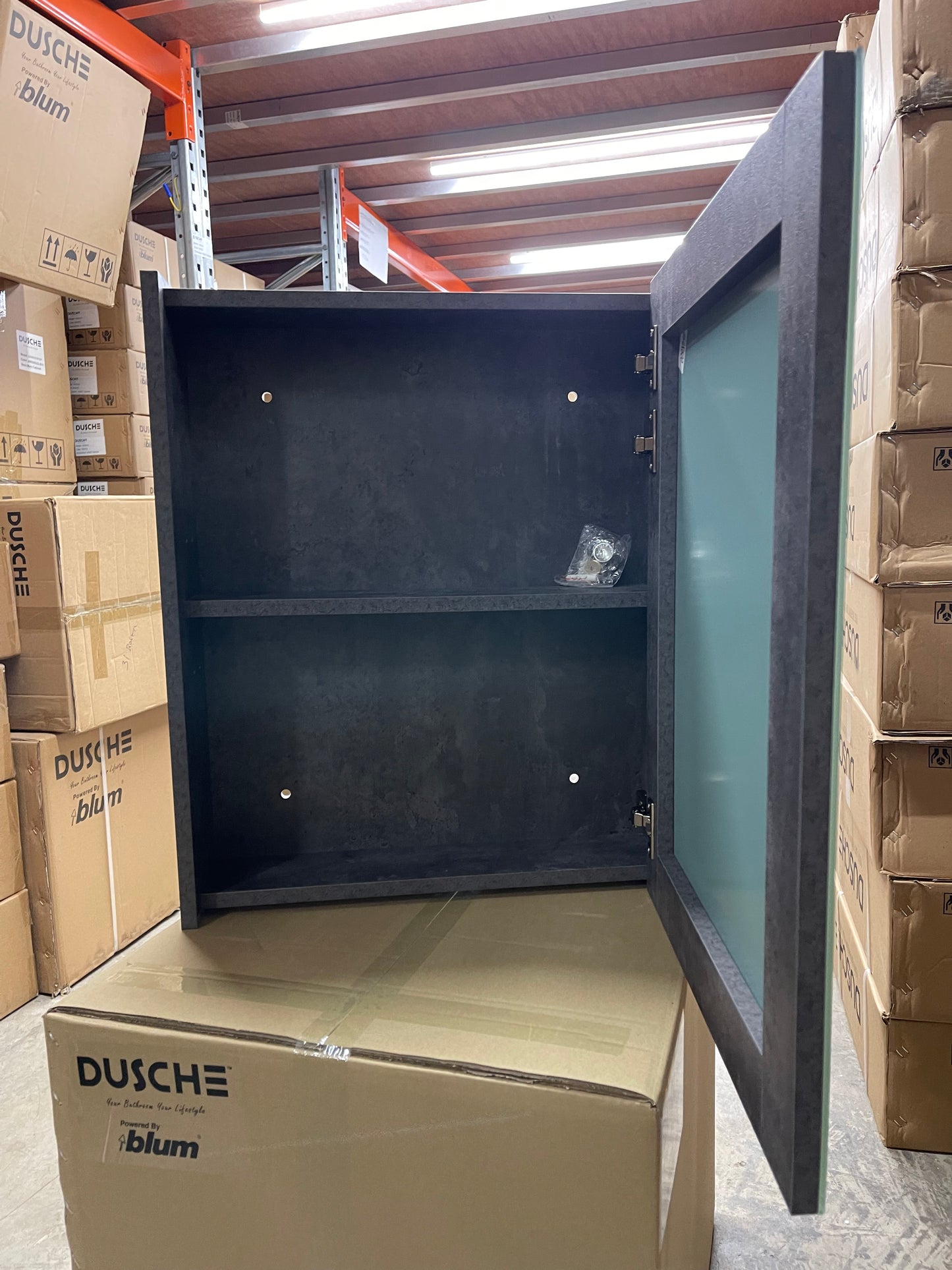 Dusche 2005395MG 50cm Mirror Cabinet (Marble Grey)