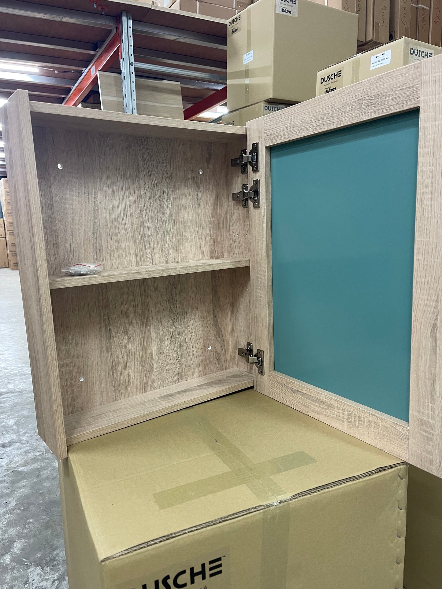 Dusche 2005395WG 50cm Mirror Cabinet (Wood Grain)