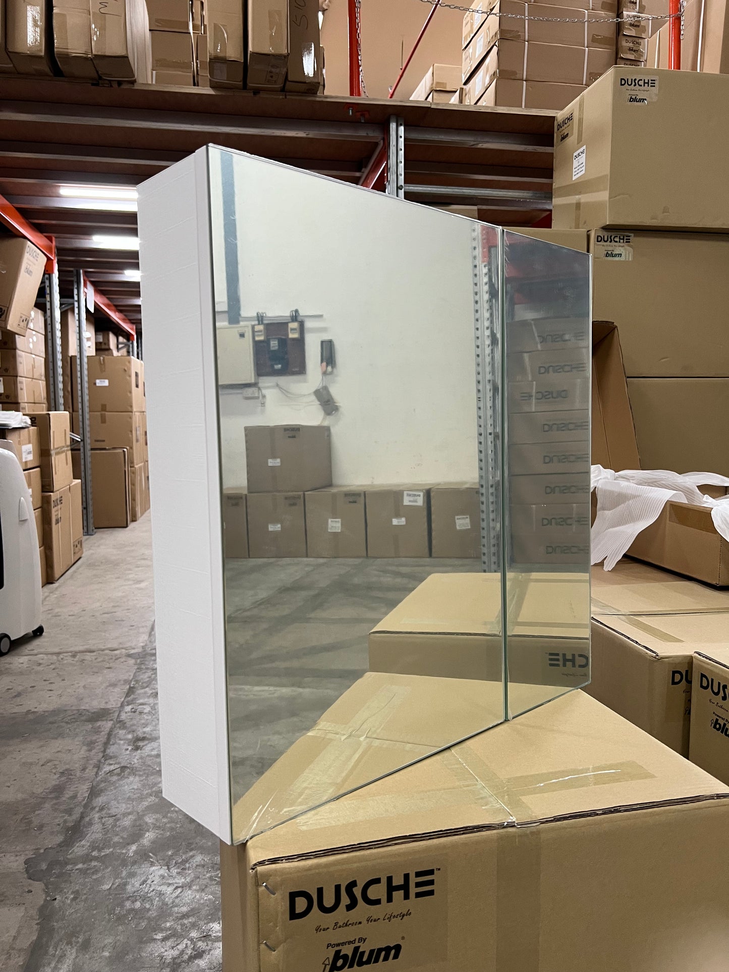 Dusche 2006193WW 60cm Mirror Cabinet (Wood White)