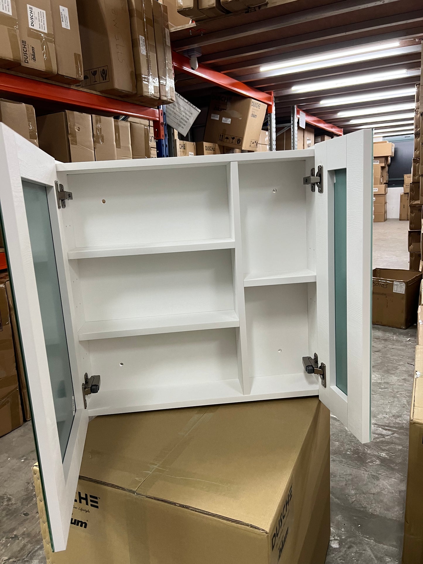 Dusche 2006193WW 60cm Mirror Cabinet (Wood White)