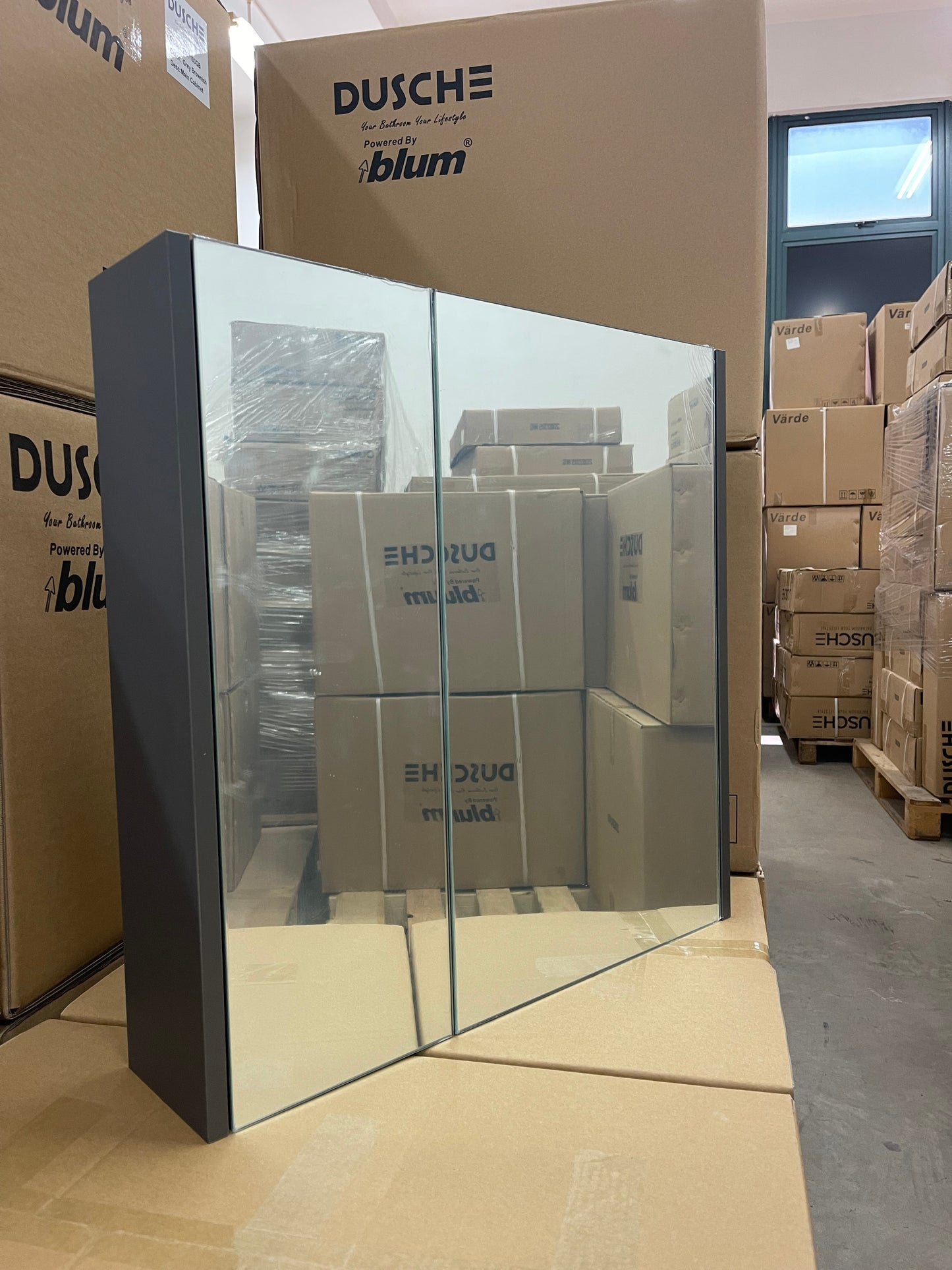 Dusche 2006395MDG 60cm Mirror Cabinet (Matt Dark Grey)