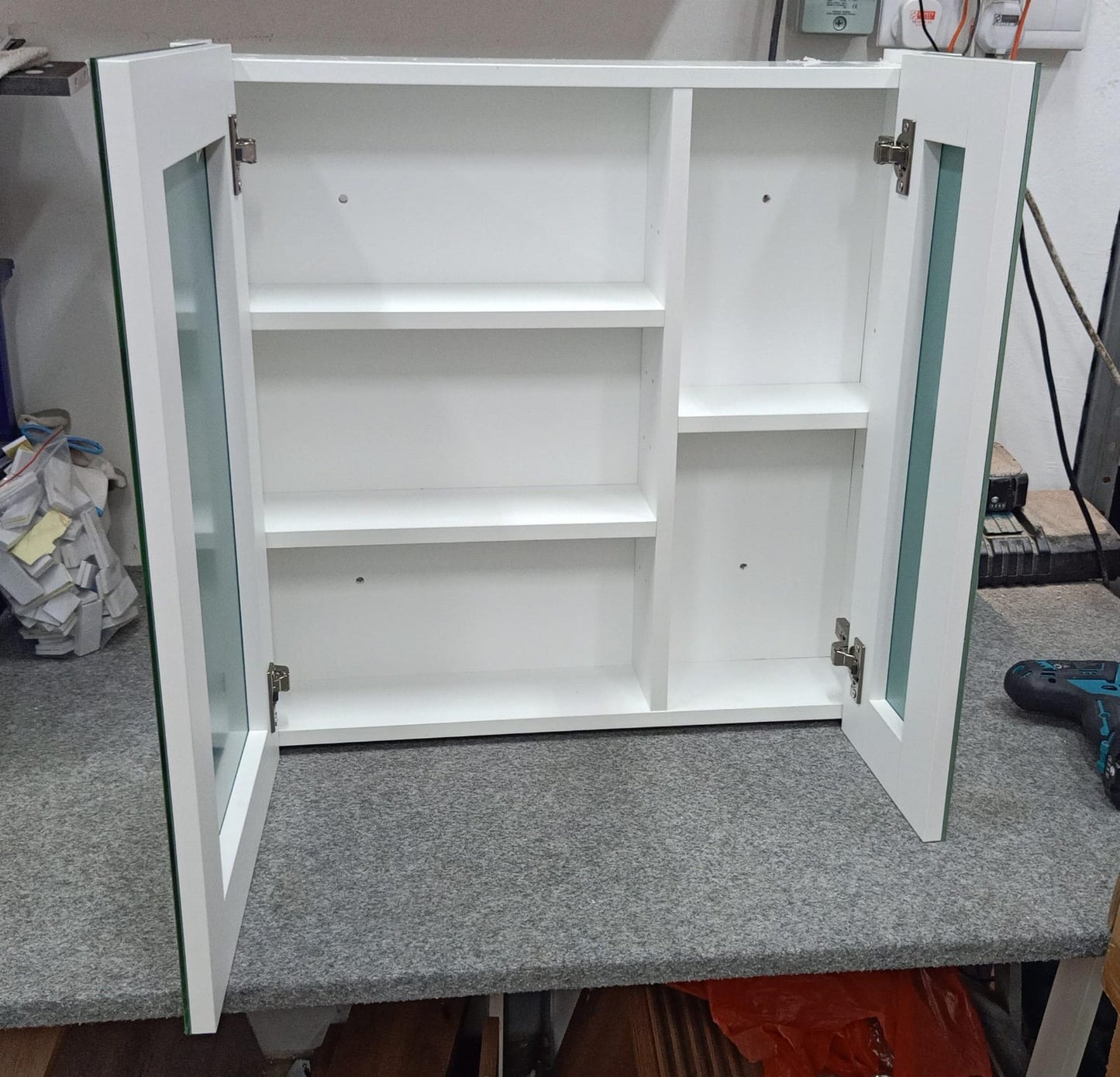 Dusche 2006395MW 60cm Mirror Cabinet (Matt White)