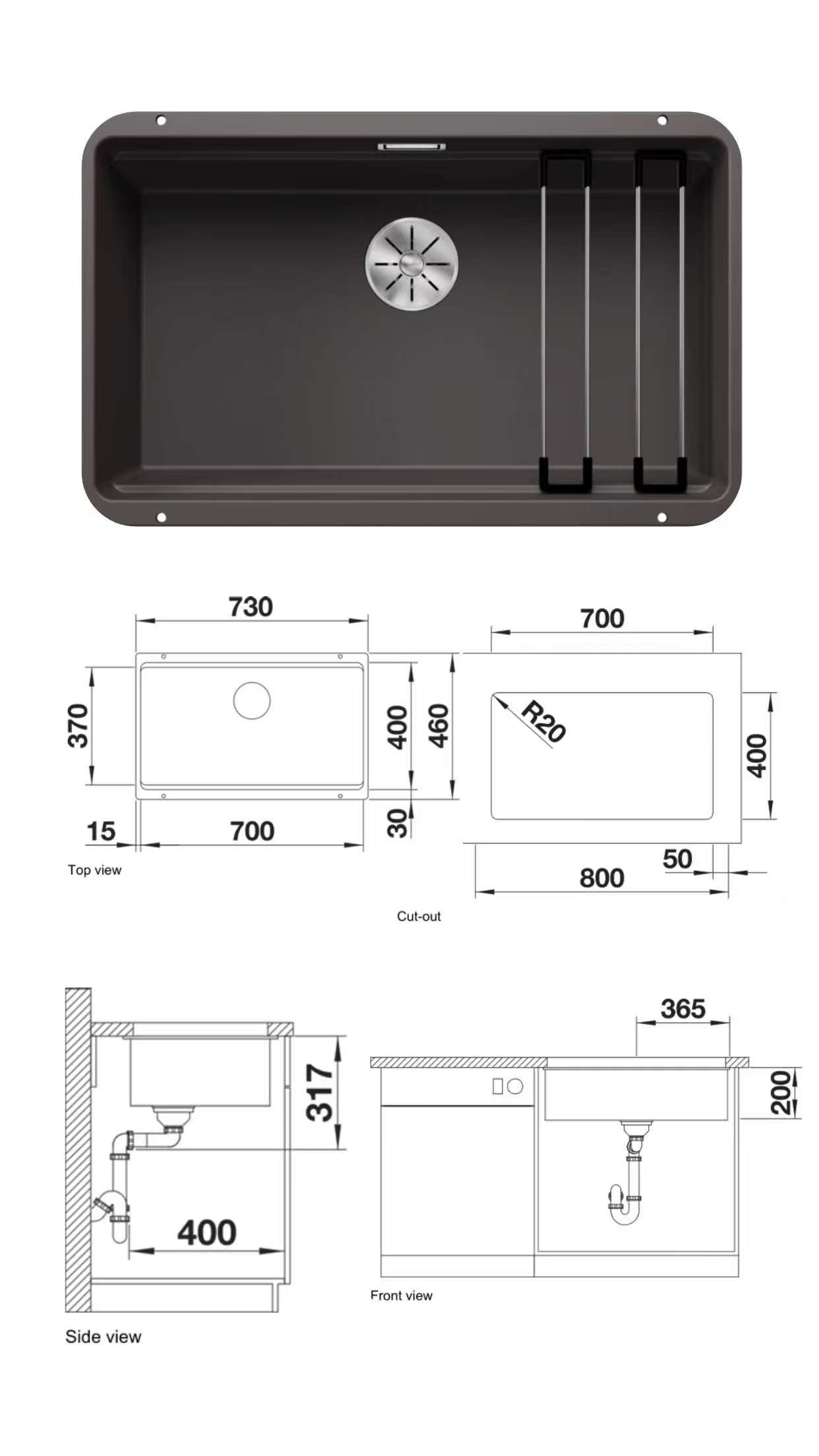 Blanco Etagon 700-U Undermount Kitchen Sinks