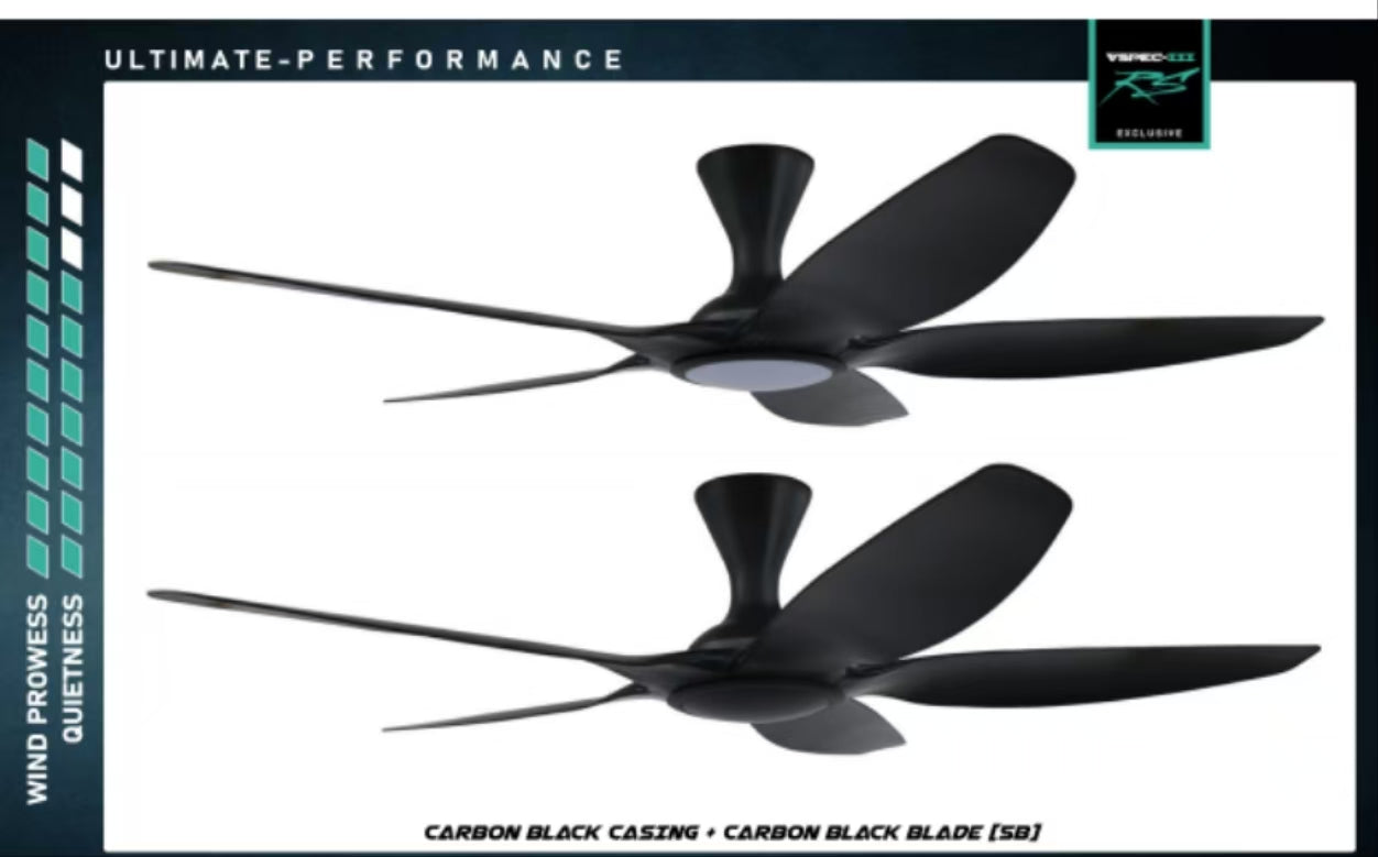 PO Cyclone Vspec III RS 5 Blade 48"/62" Ceiling Fan