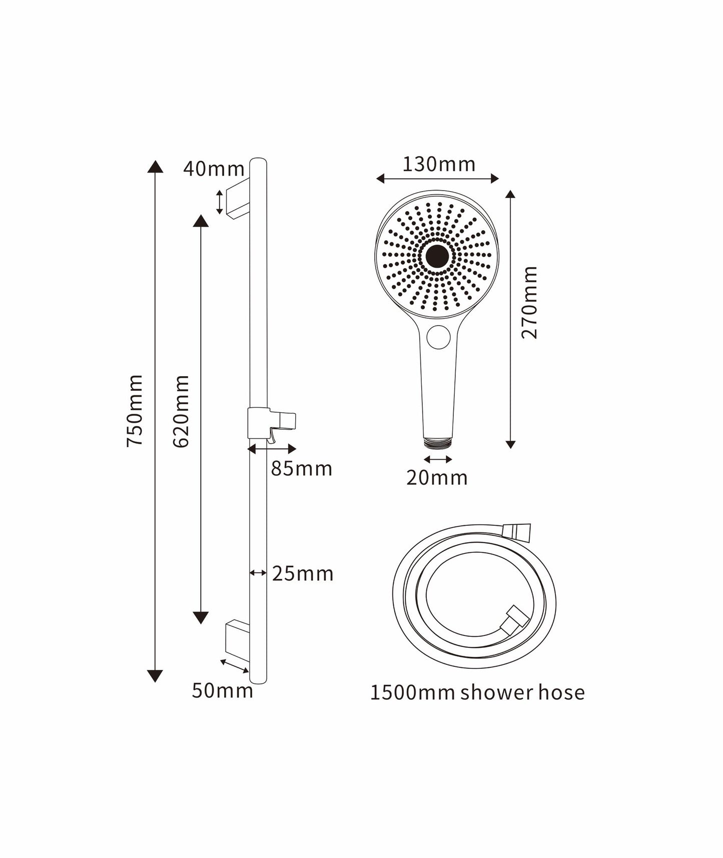 Aalto SH-309MG Hand Shower Set