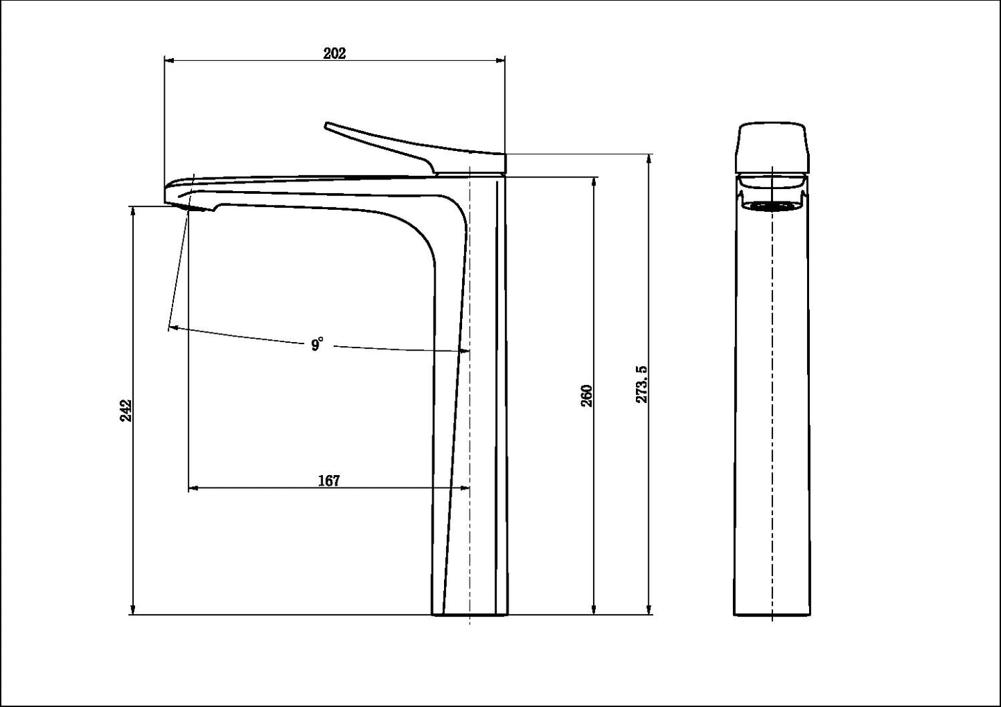 AALTO 3101GM TALL MIXER TAP