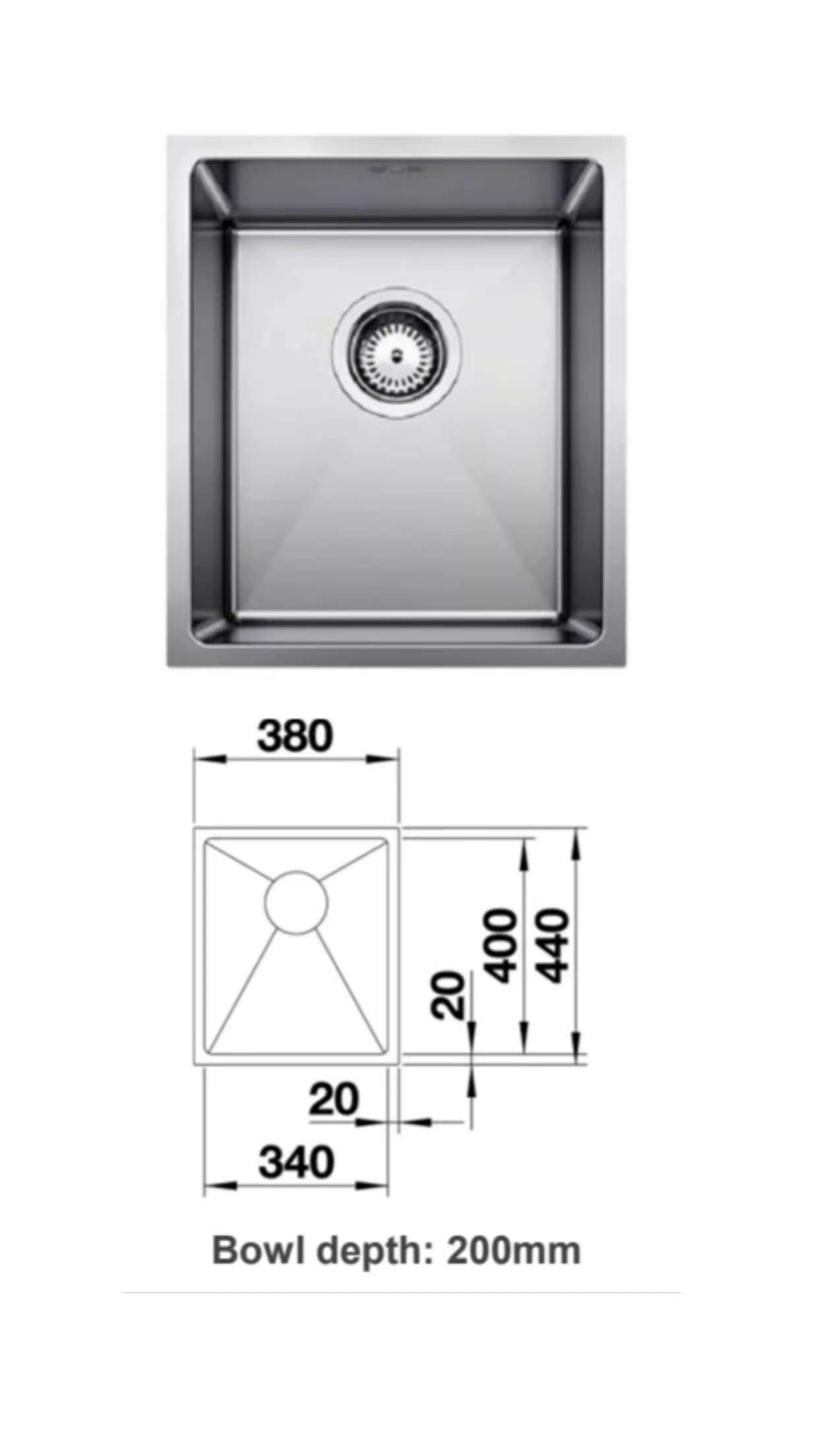 Blanco Quatrus R15 SUS304 Undermount Sink