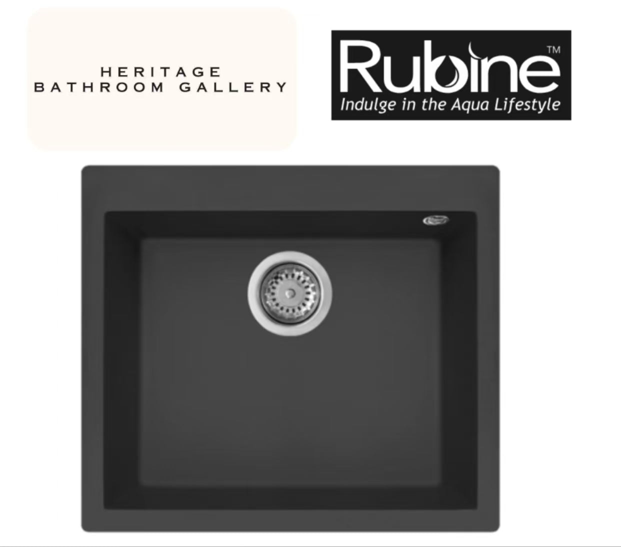 Rubine MEQ 810-57 (57CM) Top Mount Kitchen Sink