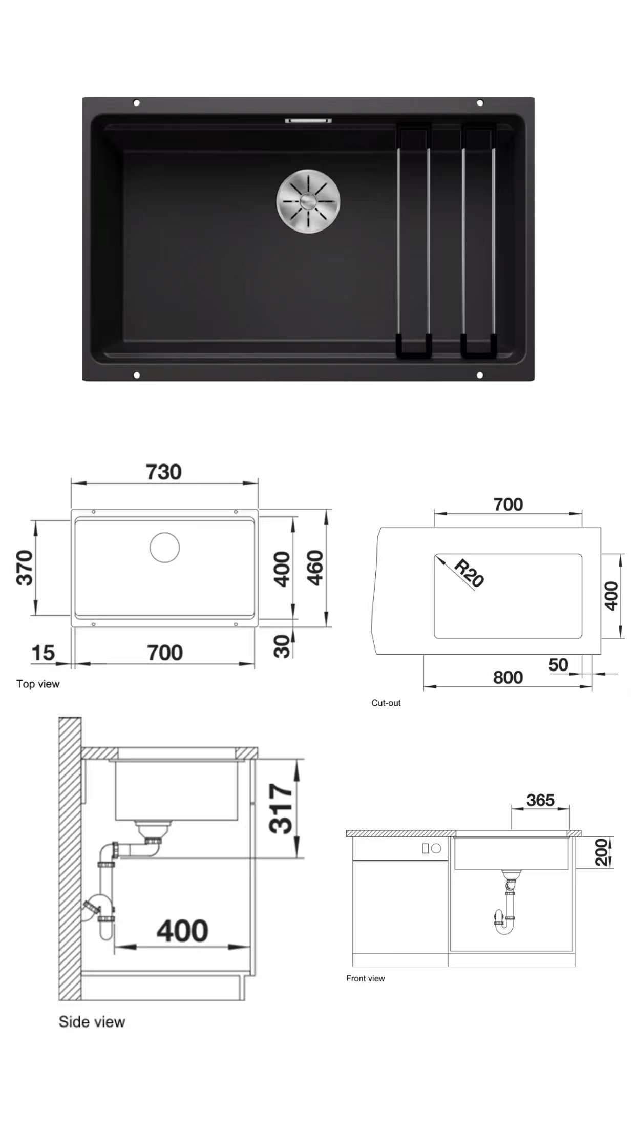 Blanco Etagon 700-U Undermount Kitchen Sinks
