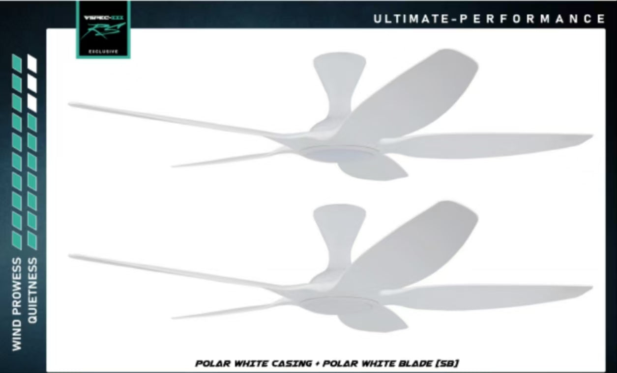 PO Cyclone Vspec III RS 5 Blade 48"/62" Ceiling Fan