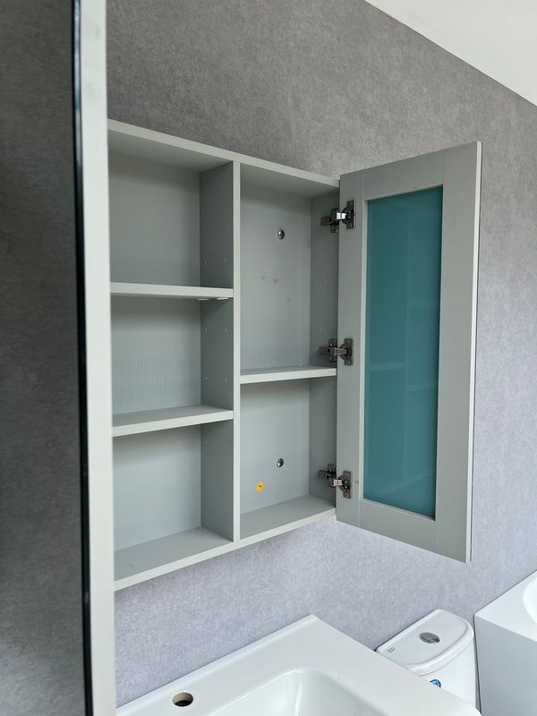 Dusche 2008195FGY 80cm Mirror Cabinet (Grey)
