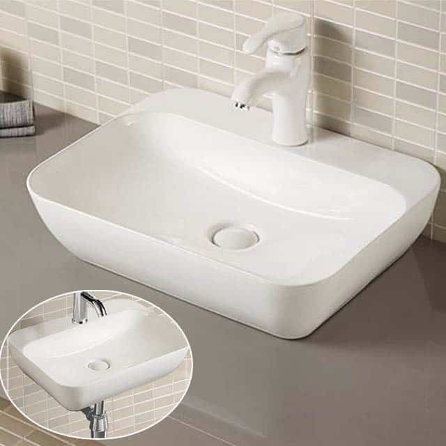 ZAFFIRO PB-4355 WALL MOUNT BASIN (55CM)