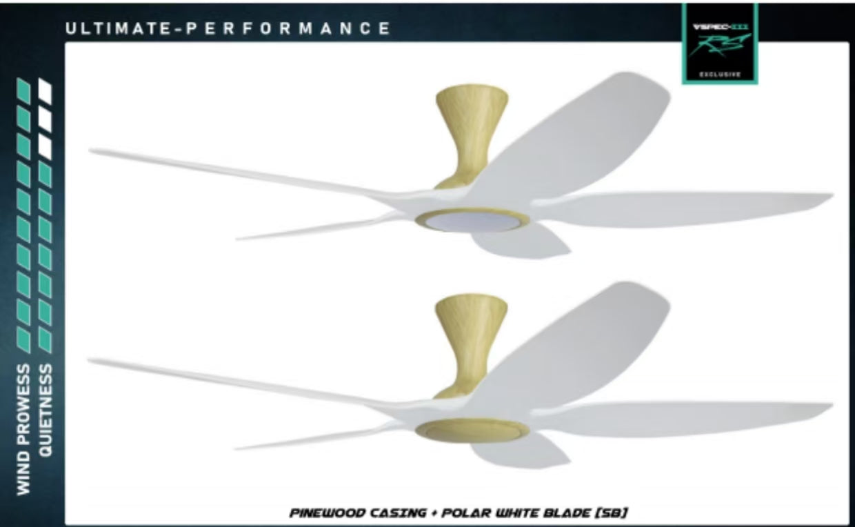 PO Cyclone Vspec III RS 5 Blade 48"/62" Ceiling Fan