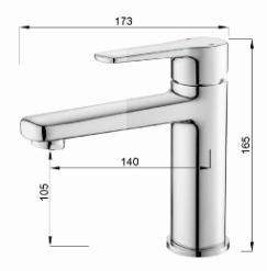 Nexus NF-48001BN Mixer Short Tap