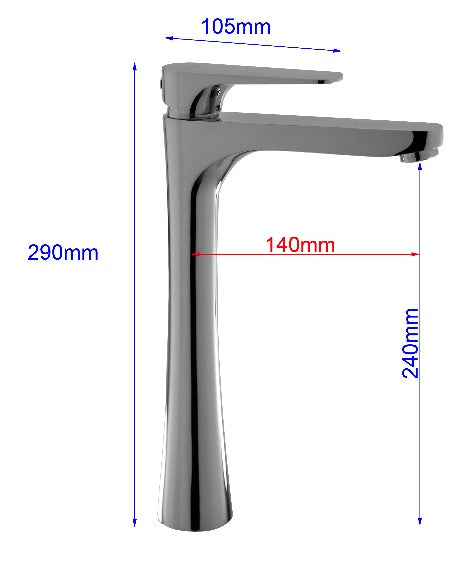 Fidelis FT-9702C Tall Basin Tap