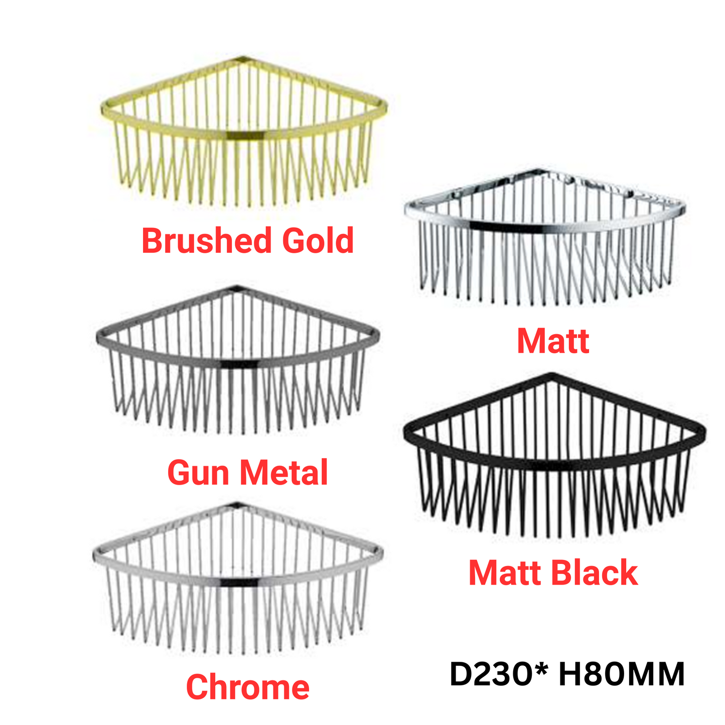 Zaffiro 5123 Series Corner Shampoo Rack