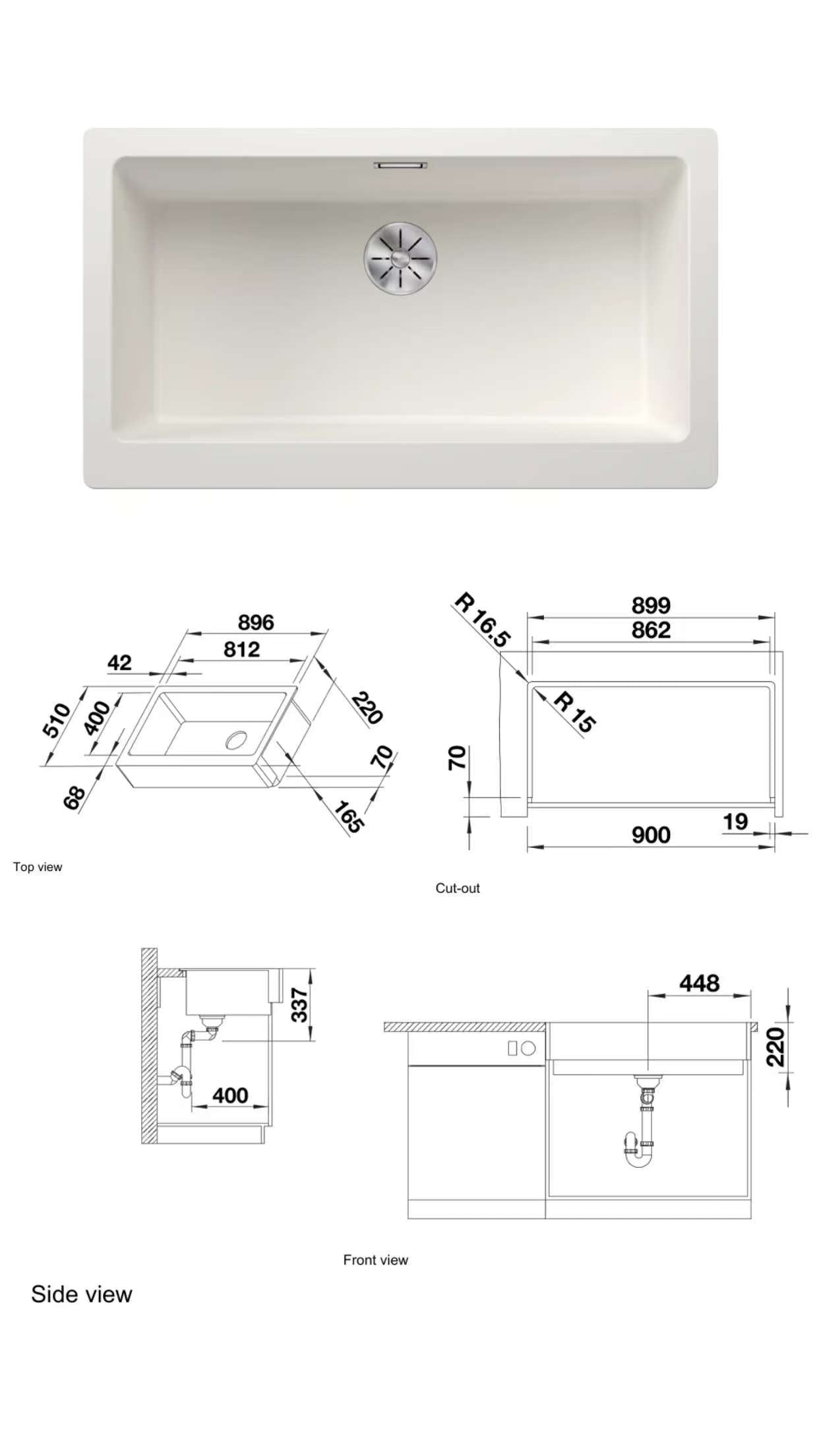 Blanco Vintera XL 9-UF Farm Kitchen Sinks