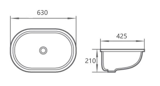 AALTO 450Q UNDERMOUNT BASIN