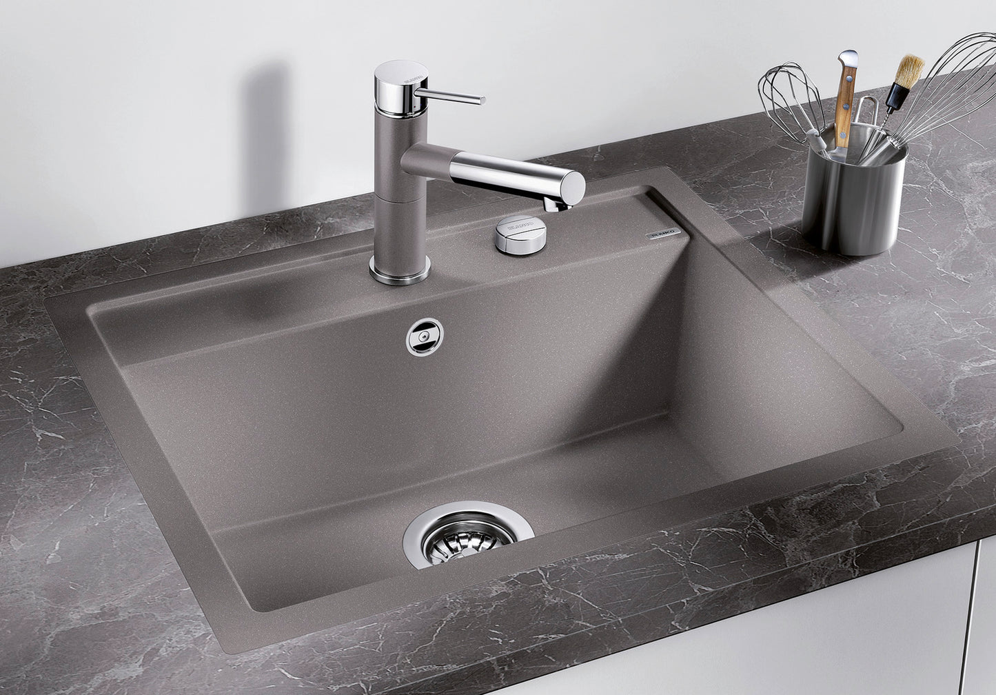 Blanco Dalago 6-F Sink (Black) Flush Mount Kitchen Sink